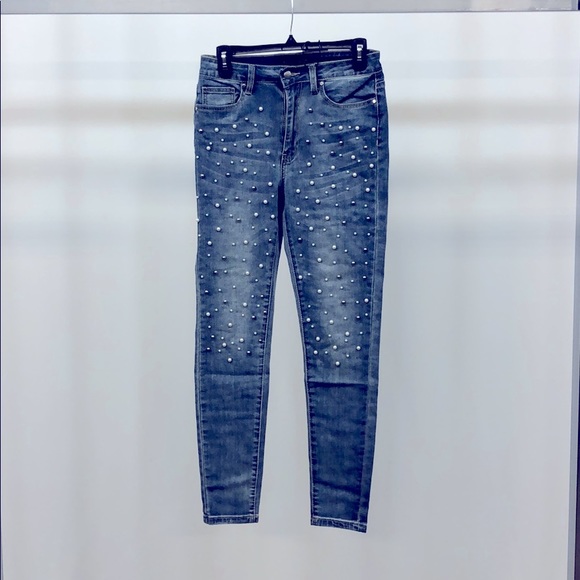 Frank Lyman Design Denim - Frank Lyman Pearl Embellished Denim